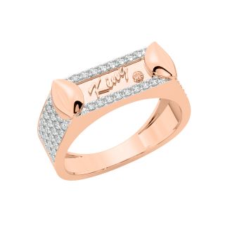 Luca Round Diamond Ring For Men